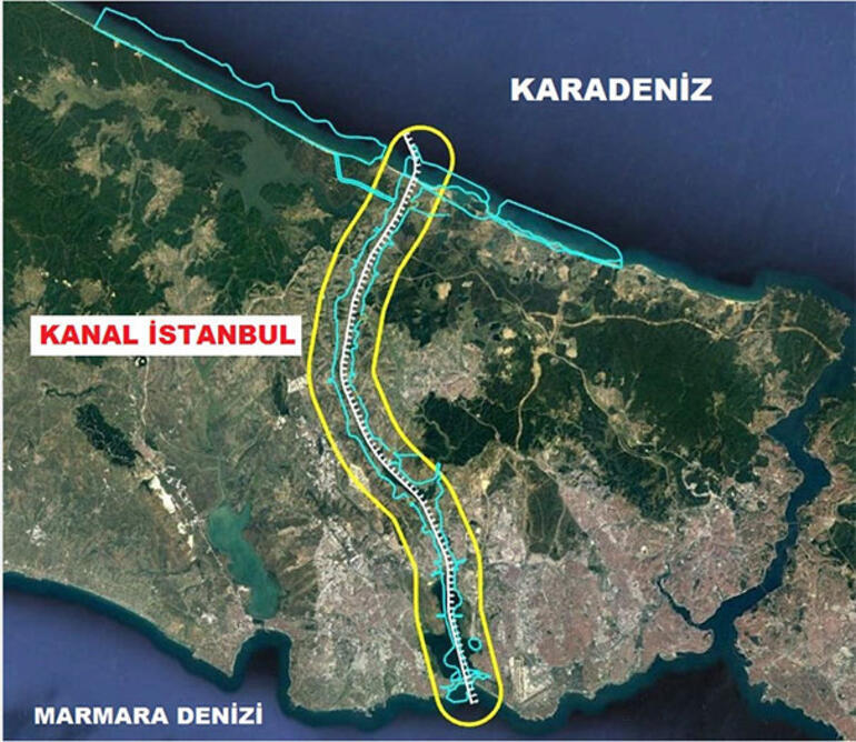 Kanal İstanbul Haritası