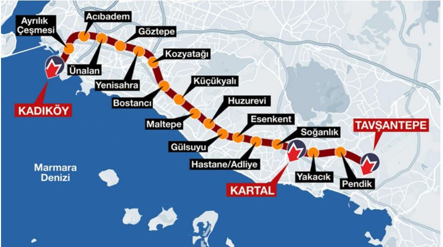 Kartal Metro Durakları